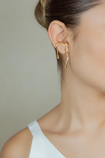 Snake minimalist Ear Cuff - No pierced