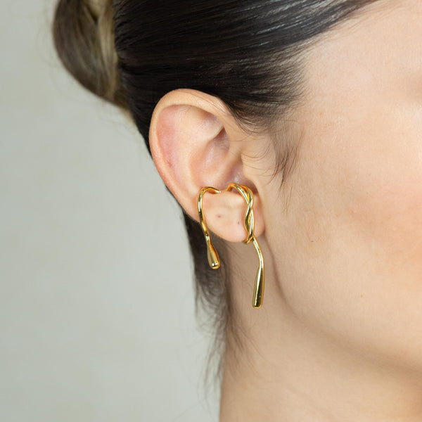 Snake minimalist Ear Cuff - No pierced