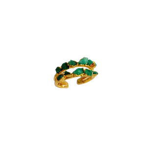 Double Emerald Ring