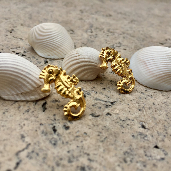 Sea Horse Stud Earrings