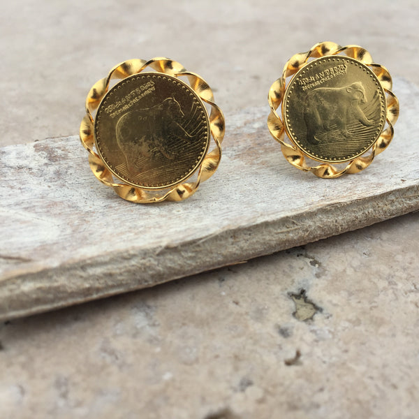 Gold Astrology Studs